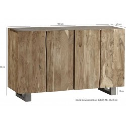 Baltic Live Edge Large Sideboard Dimensions
