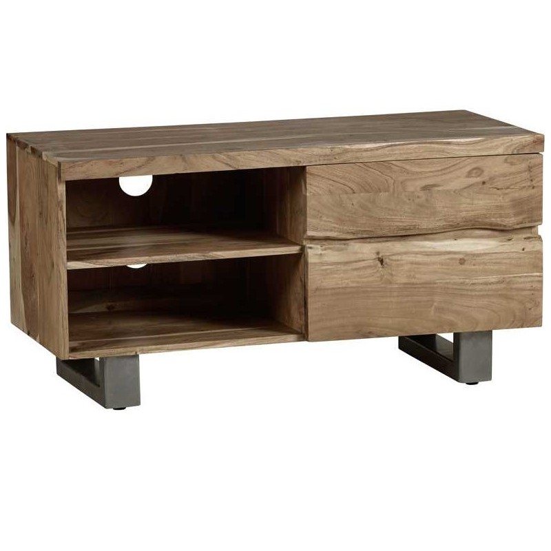 Baltic Live Edge Two Drawer Small TV Unit