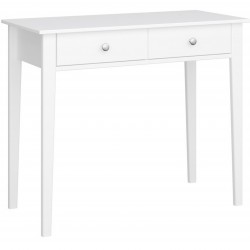Tromso Two Drawer Desk - White