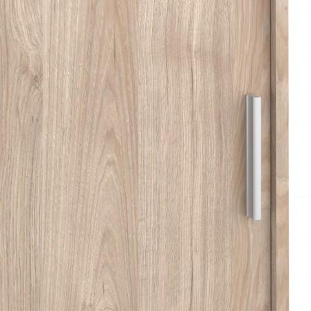 Naia Two Door Three Drawer Wardrobe - Hickory Oak Sliding door Handle