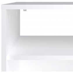 Medina Open Shelf TV Unit - White Corner Detail