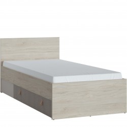Denim Single Bed With Under Drawer