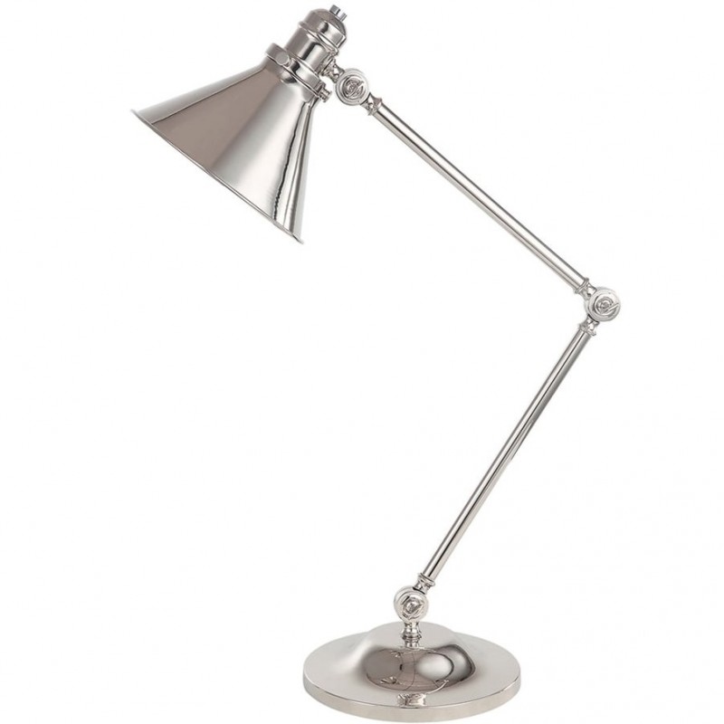 Agen Retro Metal Desk Lamp - Nickel