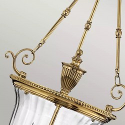 Tynan Brass Large Pendant Light Top Detail