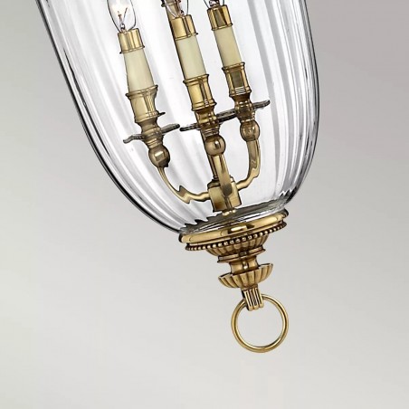 Tynan Brass Large Pendant Light base detail