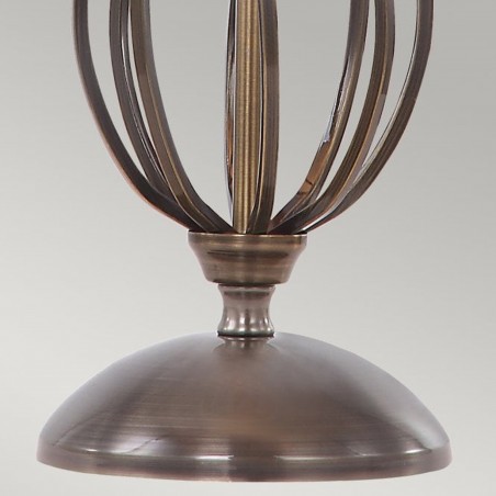 Bardsey Scrolls and Twist Table Lamp - Brass Base detail
