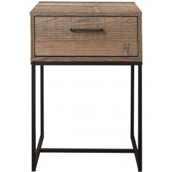 Camden Urban One Drawer Narrow Bedside Front View