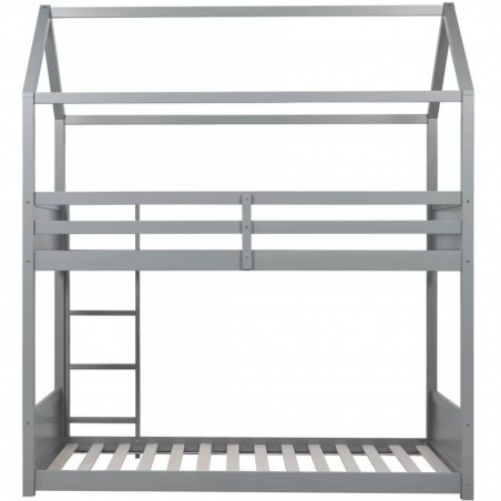 Home Bunk Bed - Grey Rear View