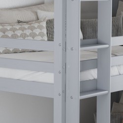 Tressa Triple Bunk Bed - Grey Ladder Detail
