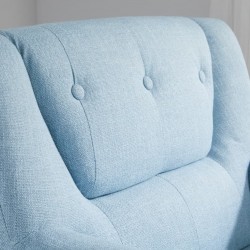 Lambeth Lambeth Chair - Duck Egg Blue Back Detail