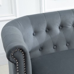 Freya Two Seater Sofa - Grey Back Detail