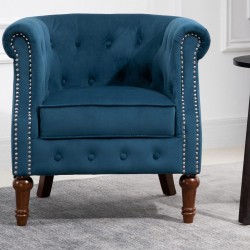Freya Fabric Armchair - Blue Room Shot