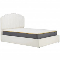 Monaco Fabric Upholstered Ottoman Bed with Mattress