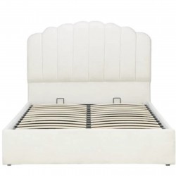 Monaco Fabric Upholstered Ottoman Bed Front View