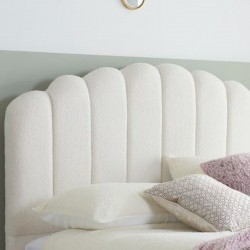 Monaco Fabric Upholstered Ottoman Bed Headboard Detail