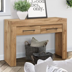 Compton Two Drawer Console Table Mood Shot