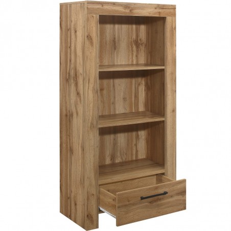 Compton One Drawer Bookcase Open Drawer
