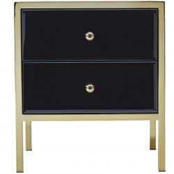 Fenwick Two Drawer Bedside Cabinet Front View