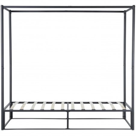 Farringdon Metal Four Poster Bed  Single Frame Side View