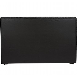 Grande Velvet Upholstered Bed - Black Rear View