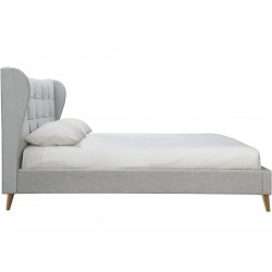 Harper Fabric Upholstered Bed Side View