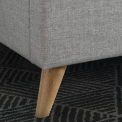Harper Fabric Upholstered Bed Foot Detail