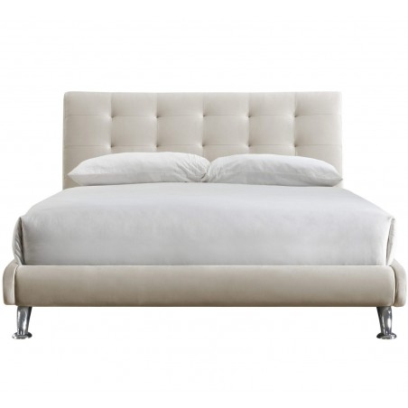 Hemlock Fabric Upholstered Bed Front View