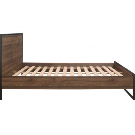 Houston Industrial Style Double Bed Side View