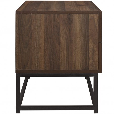 Houston Two Drawer Bedside Cabinet Side View