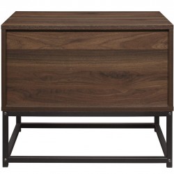 Houston One Drawer Bedside Cabinet rear View