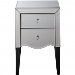 Palermo Two Drawer Bedside Cabinet Front View
