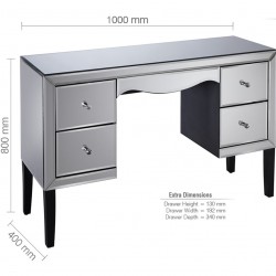 Palermo Four Drawer Dressing Table Dimensions