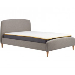Quebec Fabric Upholstered Bed with mattress