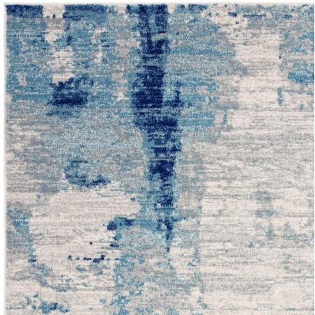 Nova Mirage Abstract Rug - Blue Edge Detail