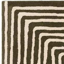 Reef Curve Modern Abstract Rug - Forest Edge Detail