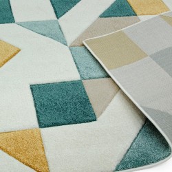 Sketch SK03 Shapes Geometric Rugs Backing Detail