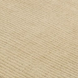 York Beige Bordered Wool Rug Pattern Detail