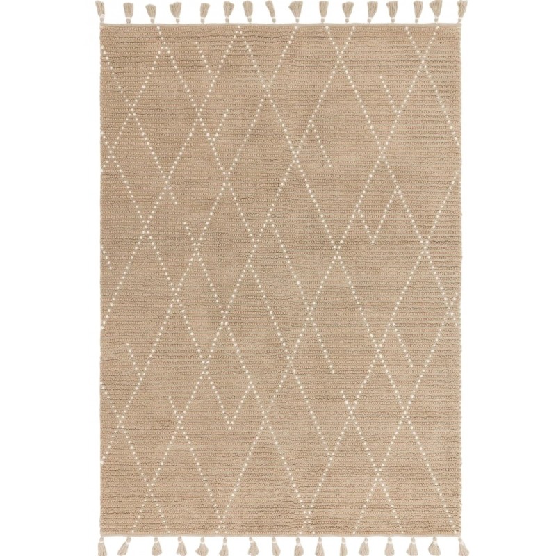 Nepal Sand/ Cream Linear Rug