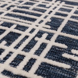 Mason Blueprint Abstract Rug Pattern Detail