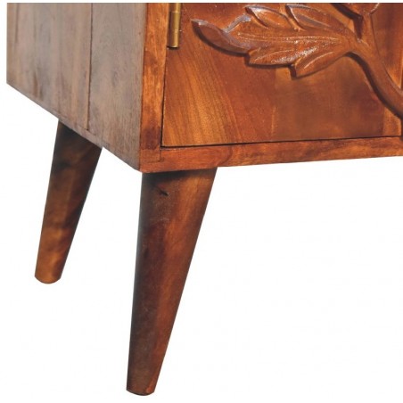 Botanic Two Door Cabinet with Carved front leg Detail