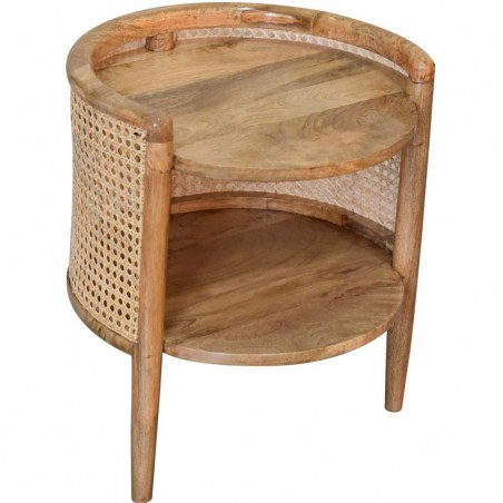 Larrisa Woven Curved Bedside Unit Top View