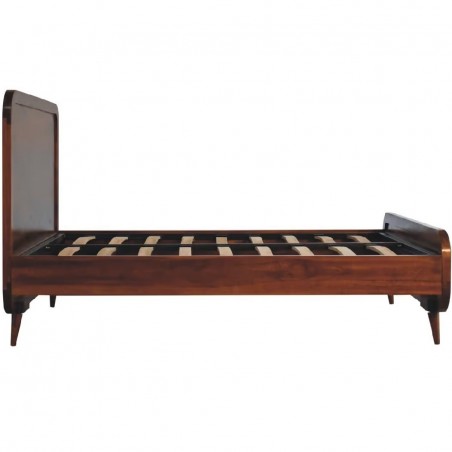 Geilo Chestnut Double Bed side view
