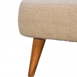 Pindray Cream Boucle Tub Chair Leg detail