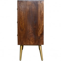 Chester Gold Inlay Abstract Sideboard Side View