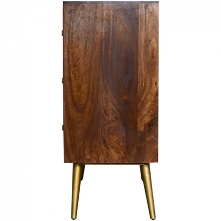 Chester Gold Inlay Abstract Sideboard Side View