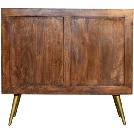 Chester Gold Inlay Abstract Sideboard Rear View