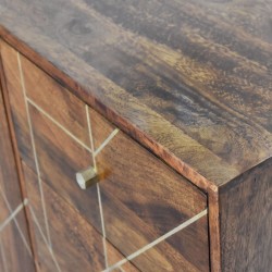 Chester Gold Inlay Abstract Sideboard Top Detail
