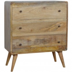 Finse Curved Three Drawer Chest