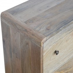 Finse Curved Three Drawer Chest Top Detail