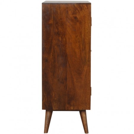 Chester Gold Inlay Abstract Cabinet Side View